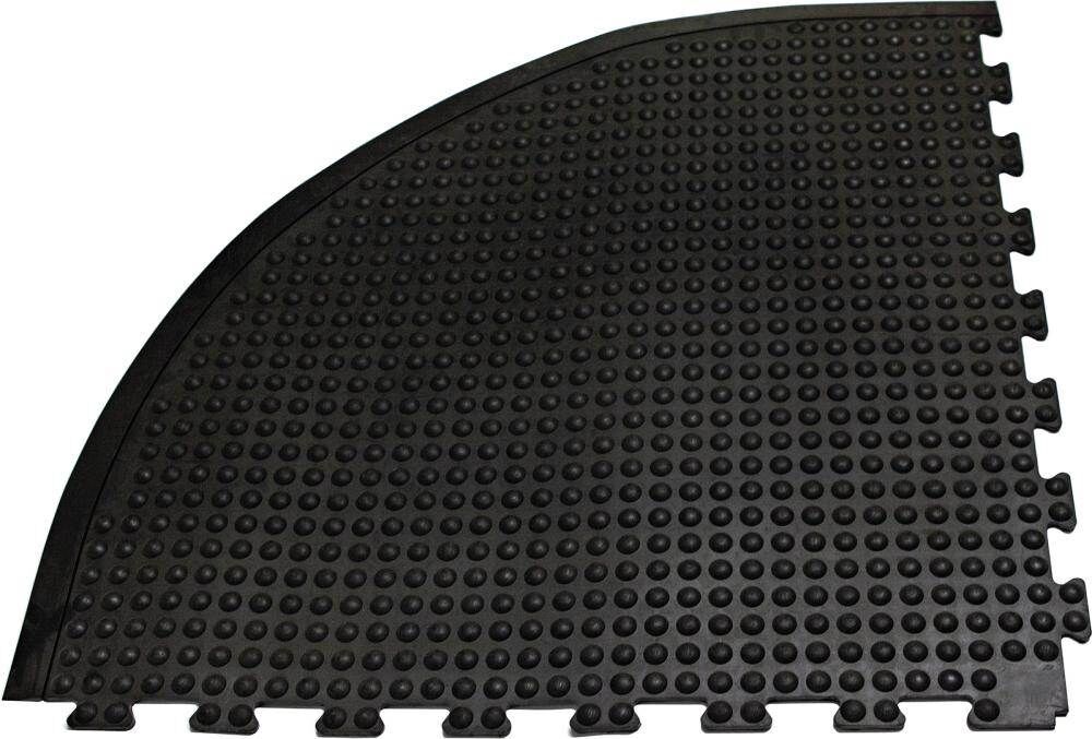 Miltex Arbeitsplatzmatte Yoga Dome Basis Oil NR 90x90cm schwarz 71x78cm Produktbild Miltex Arbeitsplatzmatte Yoga Dome Basis Oil NR 90x90cm schwarz 71x78cm