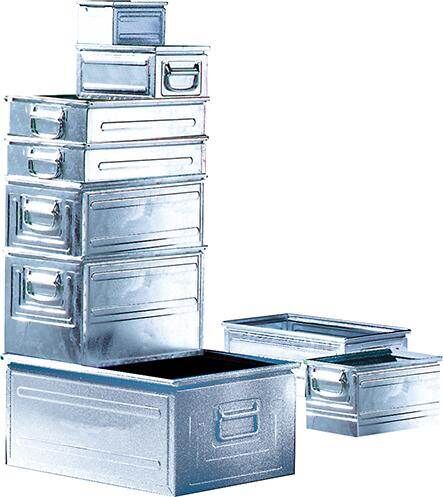 OPV Stapeltransportkasten Stahl STK 4 verzinkt Produktbild OPV Stapeltransportkasten Stahl STK 4 verzinkt