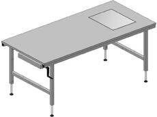 Huedig und Rocholz Packtisch 2000 x 920 mm höhenverstellbar mit integrierter Waage Produktbild Huedig und Rocholz Packtisch 2000 x 920 mm höhenverstellbar mit integrierter Waage