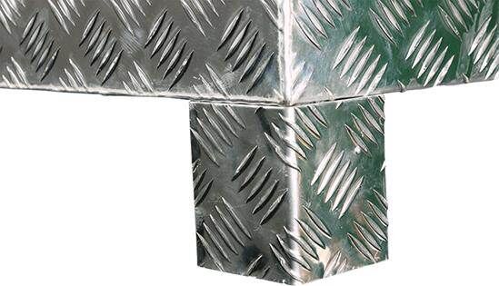 Alutec Palettenfüße für Riffelblechboxen Produktbild Alutec Palettenfüße für Riffelblechboxen bild 2