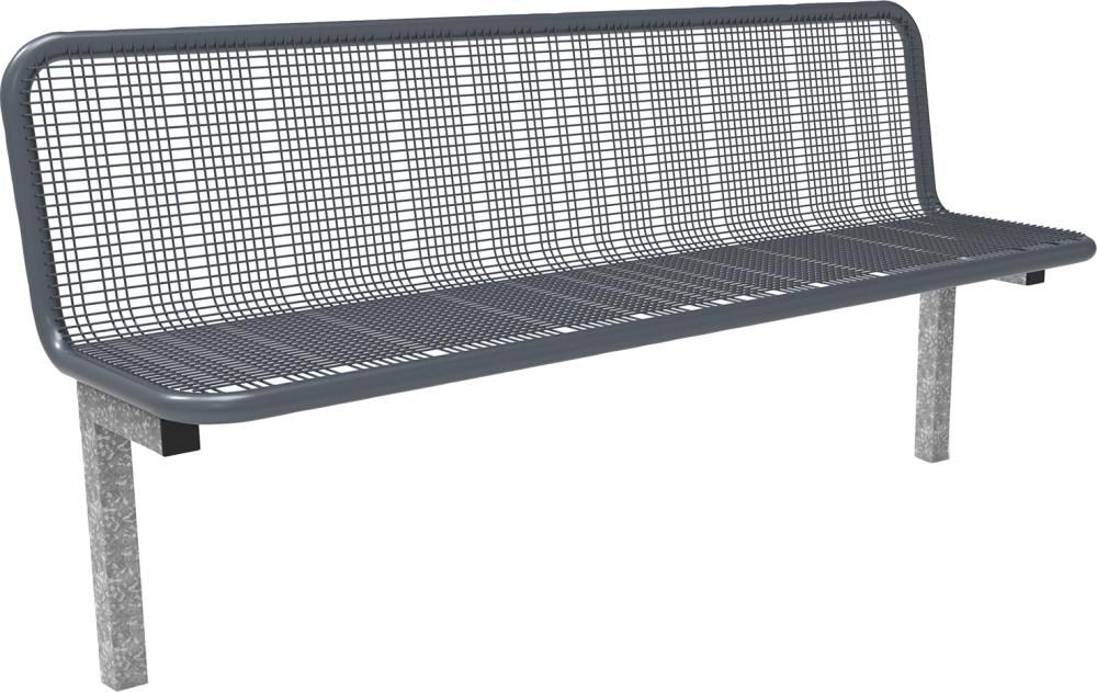 Parkbank SEVILLA Drahtgitter zum Einbeto Parkbank SEVILLA Drahtgitter zum Einbetonieren Sitzbreite 1770 mm