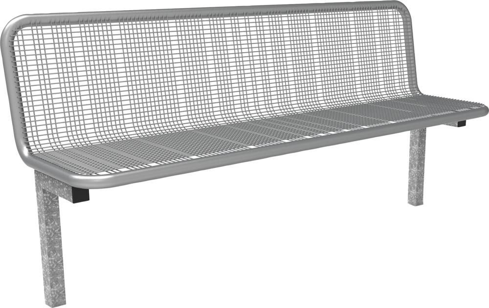 Parkbank SEVILLA Drahtgitter Sitzbreite  Parkbank SEVILLA Drahtgitter Sitzbreite 1770 mm zum Einbetonieren RAL 9006