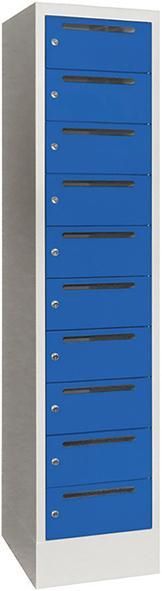 Pavoy Verteilerschrank 400 x 500 x 1850 mm 10 Fächer RAL 7035 RAL 5012 Produktbild Pavoy Verteilerschrank 400 x 500 x 1850 mm 10 Fächer RAL 7035 RAL 5012