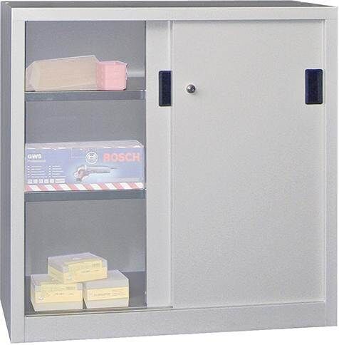 Pavoy Schiebetürenschrank 1000 x 600 x 1000 mm mit Vollblechtüren Produktbild Pavoy Schiebetürenschrank 1000 x 600 x 1000 mm mit Vollblechtüren