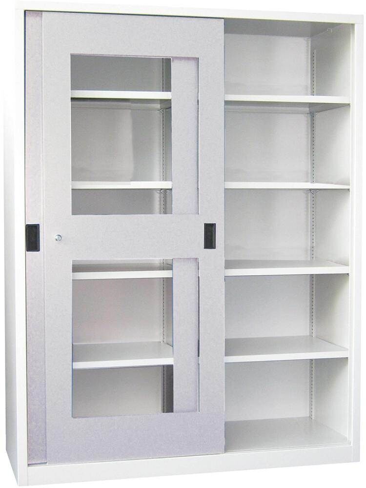 Pavoy Schiebetürenschrank mit Sichtfenster 1500x400x1950mm Produktbild Pavoy Schiebetürenschrank mit Sichtfenster 1500x400x1950mm