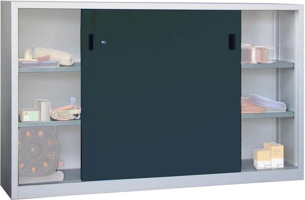Pavoy Schiebetürenschrank Türen aus Vollblech 2000 x 600 x 1000 mm Produktbild Pavoy Schiebetürenschrank Türen aus Vollblech 2000 x 600 x 1000 mm