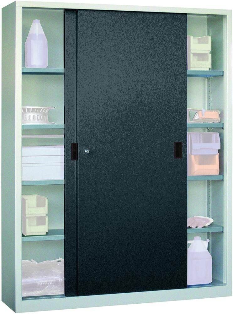 Pavoy Schiebetürenschrank Böden gepulvert 1500x500x1950mm Vollblechtüren Produktbild Pavoy Schiebetürenschrank Böden gepulvert 1500x500x1950mm Vollblechtüren