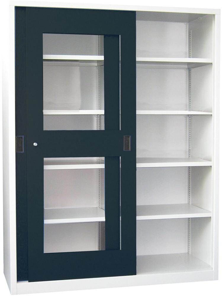 Pavoy Schiebetürenschrank 1500x500x1950mm Sichtfenster Produktbild Pavoy Schiebetürenschrank 1500x500x1950mm Sichtfenster