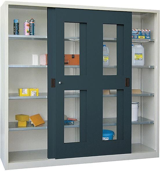 Pavoy Schiebetürenschrank 4 Einlegeböden jeweils 80 kg 2000 x 500 x 1950 mm Produktbild Pavoy Schiebetürenschrank 4 Einlegeböden jeweils 80 kg 2000 x 500 x 1950 mm