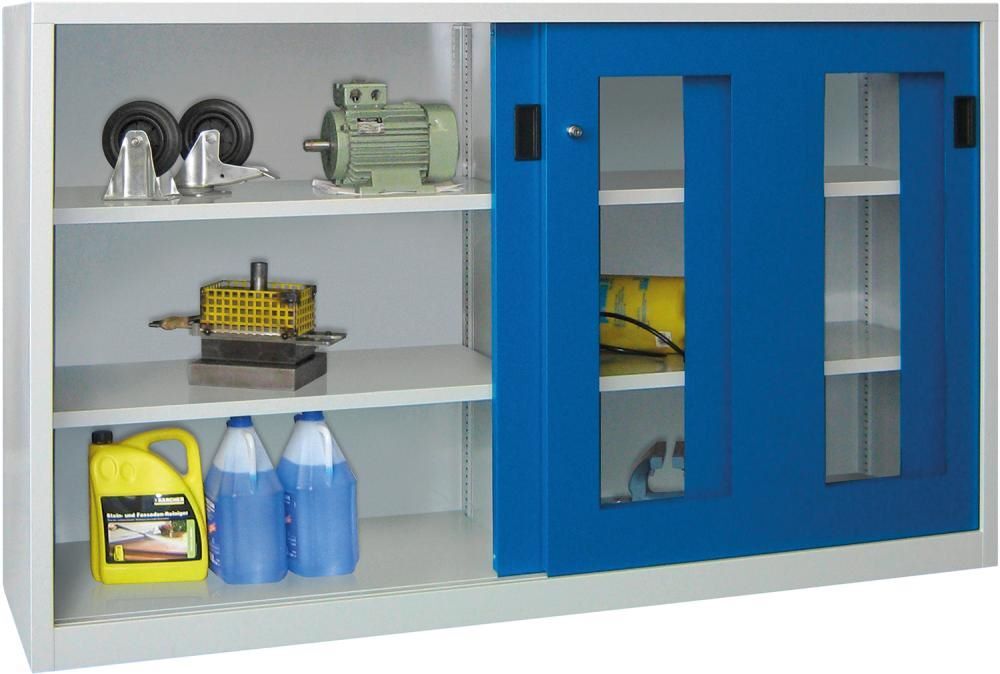 Pavoy Schwerlastschiebetürenschrank 2000 x 600 mm Boden gepulvert Produktbild Pavoy Schwerlastschiebetürenschrank 2000 x 600 mm Boden gepulvert