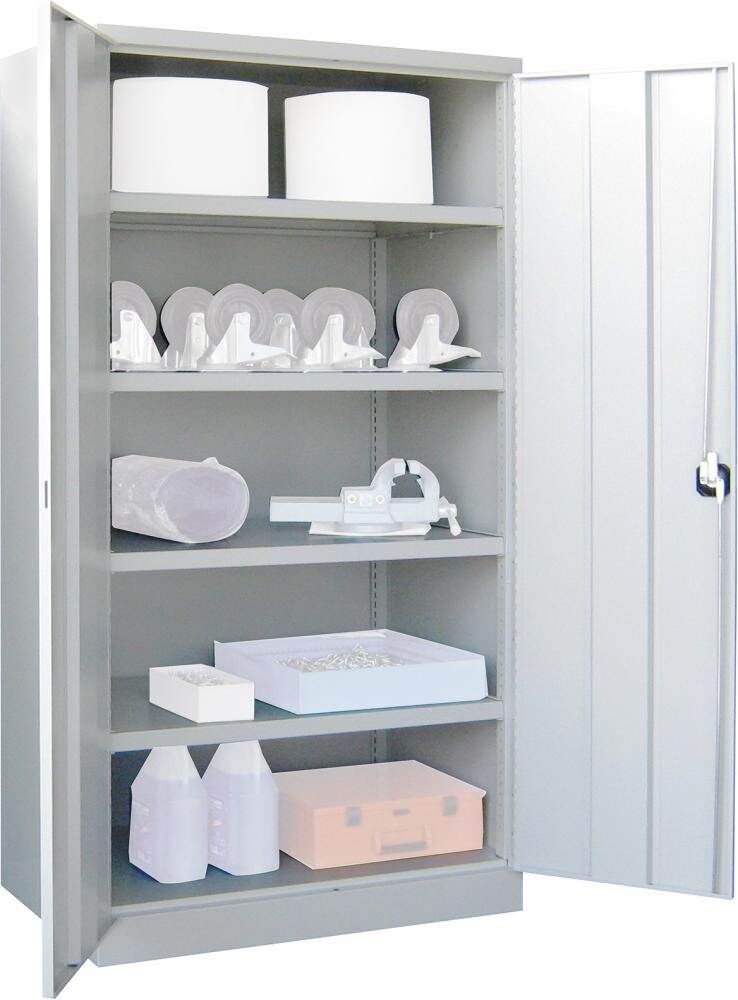 Pavoy Schwerlastschrank 1040x630x1950mm ohne Trennwand lichtgrau Produktbild Pavoy Schwerlastschrank 1040x630x1950mm ohne Trennwand lichtgrau bild 5