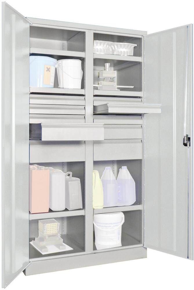 Pavoy Schwerlastschrank 1040 x 630 x 1950 mm 6 x Böden Traglast 1300 kg Produktbild Pavoy Schwerlastschrank 1040 x 630 x 1950 mm 6 x Böden Traglast 1300 kg