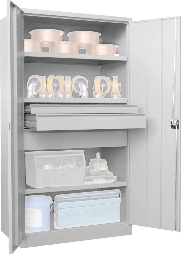 Pavoy Schwerlastschrank 1040x630x1950mm 3x Böden 3x Schubladen Traglast 1300kg Produktbild Pavoy Schwerlastschrank 1040x630x1950mm 3x Böden 3x Schubladen Traglast 1300kg