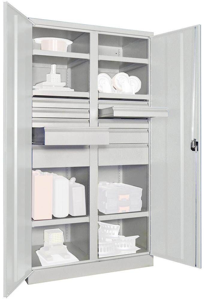 Pavoy Schwerlastschrank 1040x630x1950mm 6x Böden 10x Schubladen Traglast 1300kg Produktbild Pavoy Schwerlastschrank 1040x630x1950mm 6x Böden 10x Schubladen Traglast 1300kg
