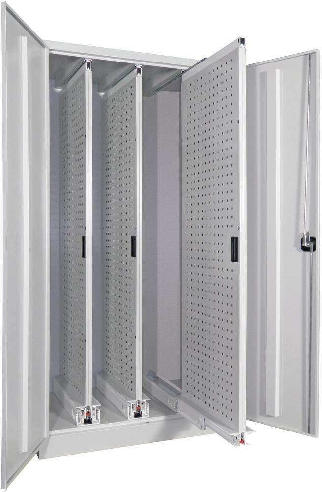 Pavoy Vertikalauszugsschrank 1000x600x1950mm 3 Auszüge lichtgrau Produktbild Pavoy Vertikalauszugsschrank 1000x600x1950mm 3 Auszüge lichtgrau