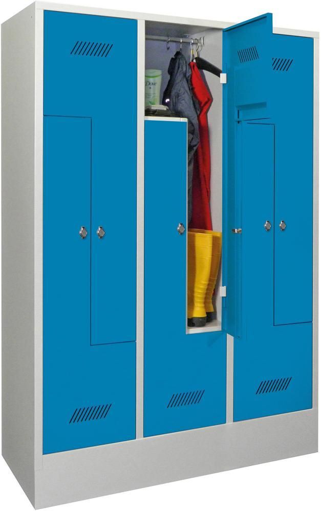 Pavoy Garderobenschrank mit Sockel und Drehriegelverschluss 1200 x 500 x 1850 mm Produktbild Pavoy Garderobenschrank mit Sockel und Drehriegelverschluss 1200 x 500 x 1850 mm