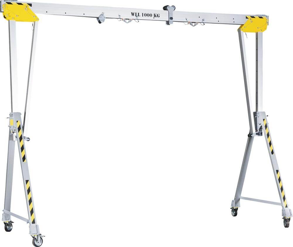 Planeta Alu Portalkran RLPK-M-4 fahrbar und klappbar 1250 kg Produktbild Planeta Alu Portalkran RLPK-M-4 fahrbar und klappbar 1250 kg