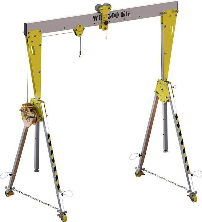Planeta Alu Portalkran RKPK-4 fahrbar und klappbar Tragfähigkeit 500kg Produktbild Planeta Alu Portalkran RKPK-4 fahrbar und klappbar Tragfähigkeit 500kg