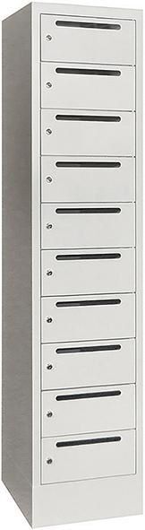 Pavoy Verteilerschrank 400 x 500 x 1850 mm 10 Fächer RAL 7035 Produktbild Pavoy Verteilerschrank 400 x 500 x 1850 mm 10 Fächer RAL 7035