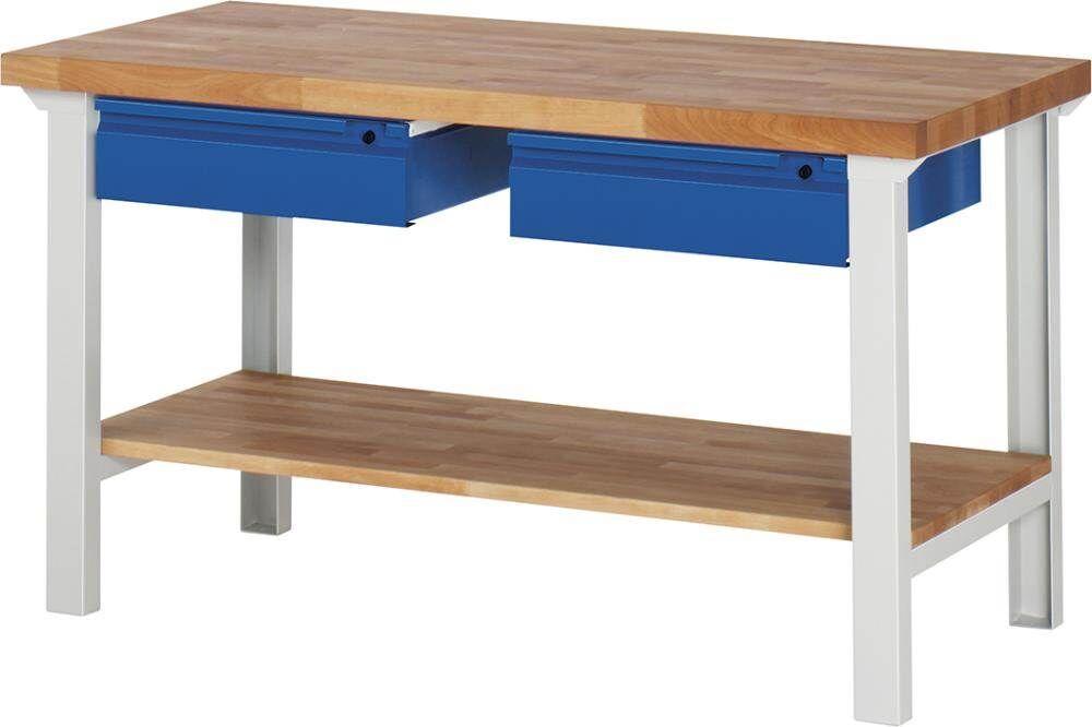 RAU Werkbank BASIC 7 1500x700x840mm 2x150mm Schubladen Produktbild RAU Werkbank BASIC 7 1500x700x840mm 2x150mm Schubladen