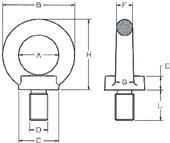 FS Hebetechnik Ringschrauben GK 8 Tragfähigkeit 4000 kg D M16 x L 27 mm FS Hebetechnik Ringschrauben GK 8 Tragfähigkeit 4000 kg D M16 x L 27 mm