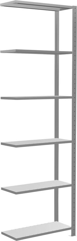 Schulte Regale Steckregal mit Längenriegel BxTxH 1000x300x2500 mm Anbauregal 6 Böden verzinkt Produktbild Schulte Regale Steckregal mit Längenriegel BxTxH 1000x300x2500 mm Anbauregal 6 Böden verzinkt