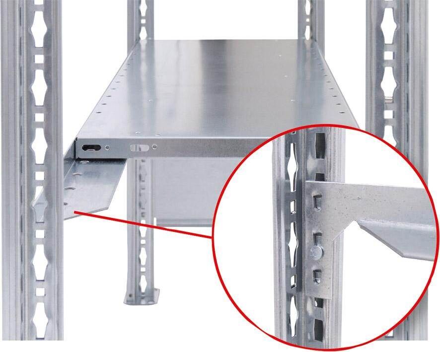 Schulte Grundregal Steckregal Fachlast 150kg 2000 x 750 x 600 mm 5 Fachböden Produktbild Schulte Grundregal Steckregal Fachlast 150kg 2000 x 750 x 600 mm 5 Fachböden