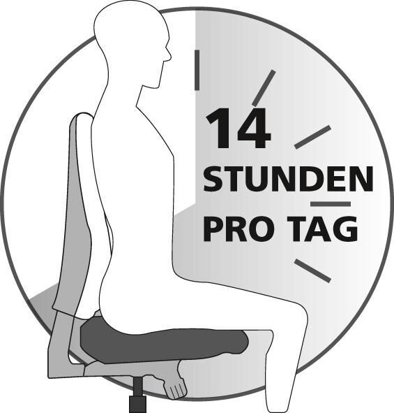 Sitwell Bandscheiben Drehstuhl Office blau bis 120 kg 100 % Polyester Produktbild Sitwell Bandscheiben Drehstuhl Office blau bis 120 kg 100 % Polyester bild 2