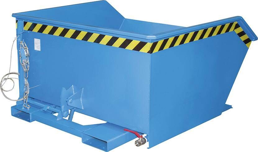 Bauer Spänebehälter SGU 75 l mit Lochblecheinsatz RAL 5012 Produktbild Bauer Spänebehälter SGU 75 l mit Lochblecheinsatz RAL 5012