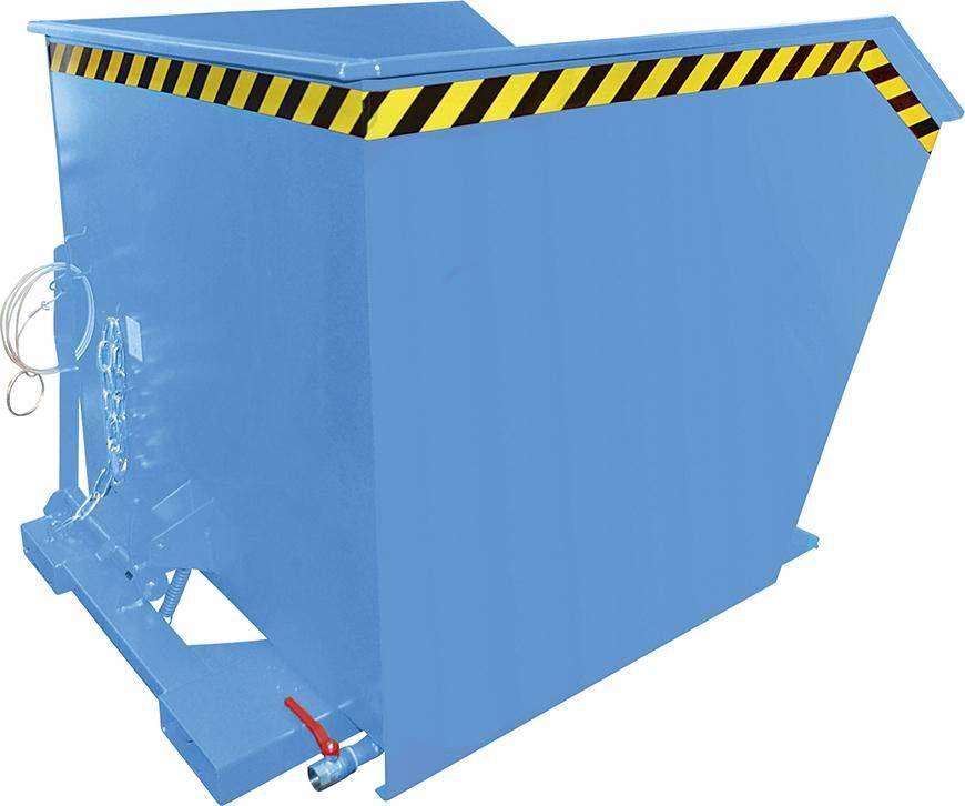 Bauer Spänebehälter SGU 100 l mit Lochblecheinsatz RAL 5012 Produktbild Bauer Spänebehälter SGU 100 l mit Lochblecheinsatz RAL 5012