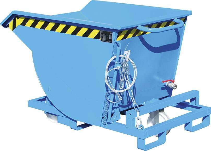 Bauer Spänebehälter SKM 30 l mit Siebblecheinsatz RAL 5012 Produktbild Bauer Spänebehälter SKM 30 l mit Siebblecheinsatz RAL 5012