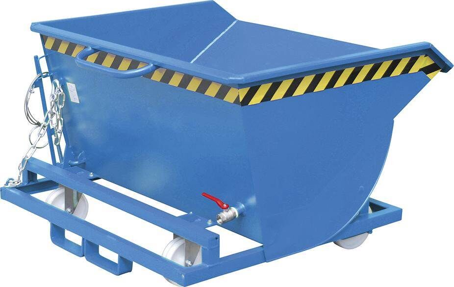Bauer Spänebehälter SKM 50 l mit Siebblecheinsatz RAL 5012 Produktbild Bauer Spänebehälter SKM 50 l mit Siebblecheinsatz RAL 5012