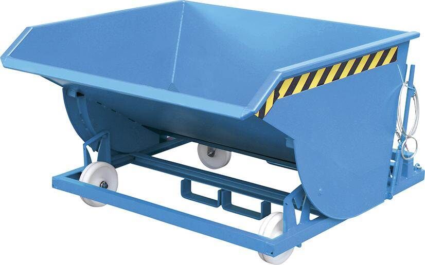 Bauer Spänebehälter SKM 75 l mit Siebblecheinsatz RAL 5012 Produktbild Bauer Spänebehälter SKM 75 l mit Siebblecheinsatz RAL 5012