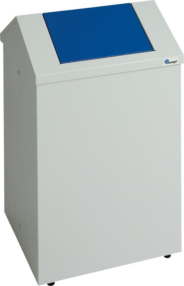 Stumpf Putzwollkasten Abfalltrennung PWK RAL 7035/5010 45 Liter Produktbild Stumpf Putzwollkasten Abfalltrennung PWK RAL 7035/5010 45 Liter