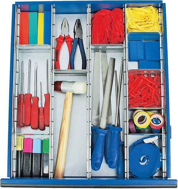 Stumpf Einteilungs Set für Schubladen 12 teilig 100mm hoch Produktbild Stumpf Einteilungs Set für Schubladen 12 teilig 100mm hoch