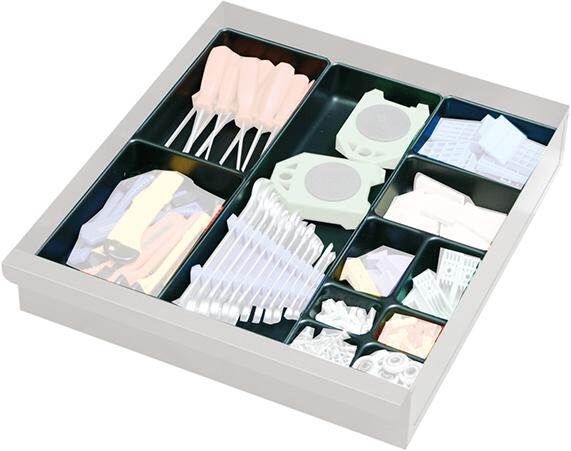 Stumpf Einzelschublade S2000 RAL 7035 7016 100mm hoch 500mm breit Tragkraft 25kg Produktbild Stumpf Einzelschublade S2000 RAL 7035 7016 100mm hoch 500mm breit Tragkraft 25kg