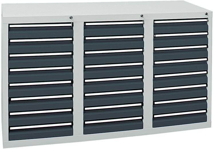Stumpf Schubladenschrank STS 410 24x100mm lichtgrau anthrazit Produktbild Stumpf Schubladenschrank STS 410 24x100mm lichtgrau anthrazit