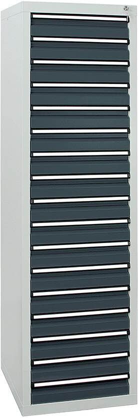Stumpf Schubladenschrank STS 410 17x100mm lichtgrau anthrazit Produktbild Stumpf Schubladenschrank STS 410 17x100mm lichtgrau anthrazit