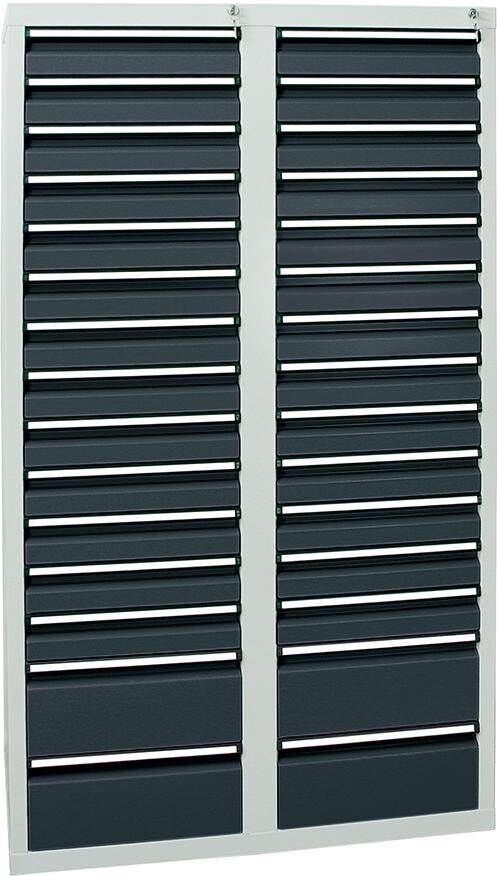Stumpf Schubladenschrank STS 410 26x100mm 4x200mm lichtgrau anthrazit Produktbild Stumpf Schubladenschrank STS 410 26x100mm 4x200mm lichtgrau anthrazit