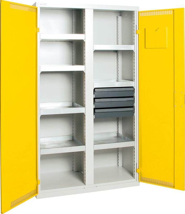 Stumpf Umweltschrank BASIC plus 1800x1000x500 gelb Produktbild Stumpf Umweltschrank BASIC plus 1800x1000x500 gelb bild 2