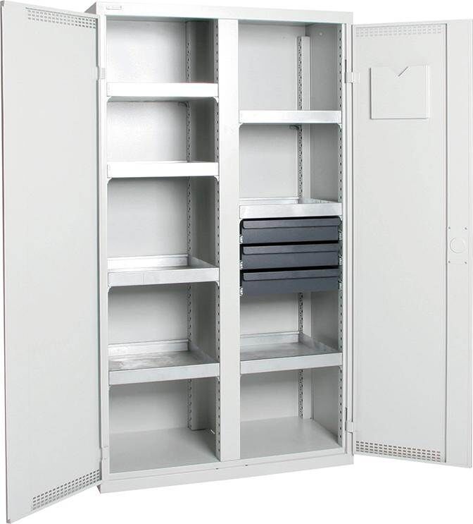 Stumpf Umweltschrank BASIC plus 1800x1000x500 grau Produktbild Stumpf Umweltschrank BASIC plus 1800x1000x500 grau bild 2