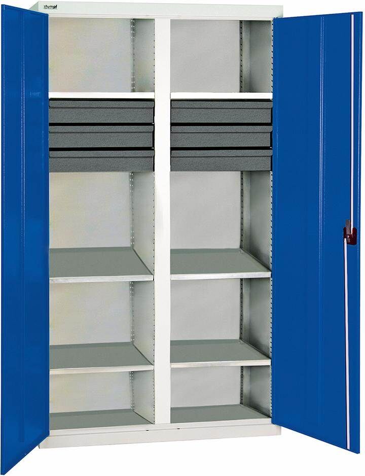 Stumpf Werkzeugschrank 6 Schubladen 6 Fachböden 1800x1000x500mm Produktbild Stumpf Werkzeugschrank 6 Schubladen 6 Fachböden 1800x1000x500mm