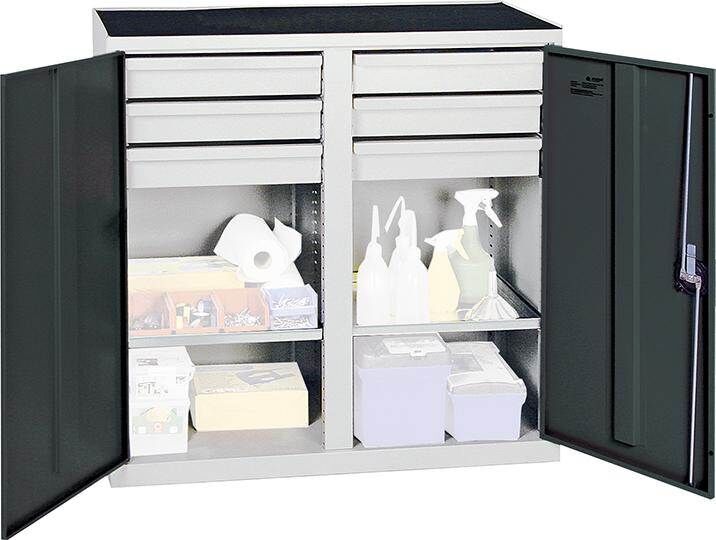 Stumpf Werkzeugschrank S2000 2 Abteilungen 6 Schubladen 2 Fachböden Produktbild Stumpf Werkzeugschrank S2000 2 Abteilungen 6 Schubladen 2 Fachböden