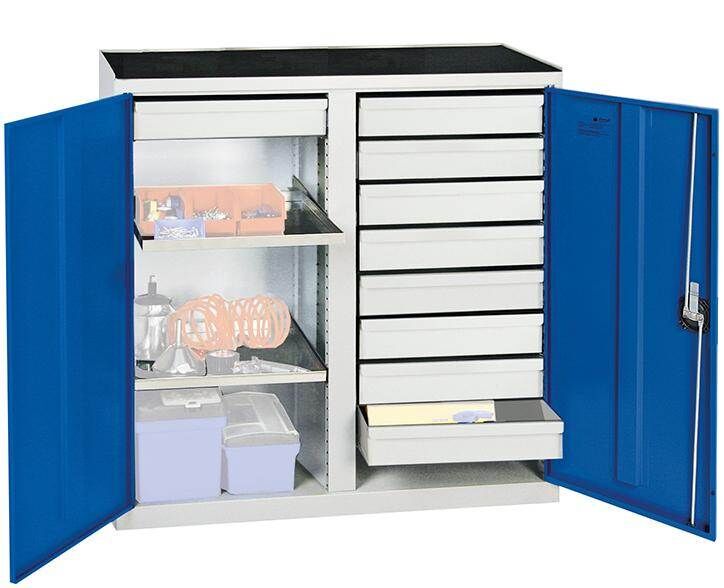 Stumpf Werkzeugschrank S2000 9 Schubladen Mitteltrennwand Produktbild Stumpf Werkzeugschrank S2000 9 Schubladen Mitteltrennwand