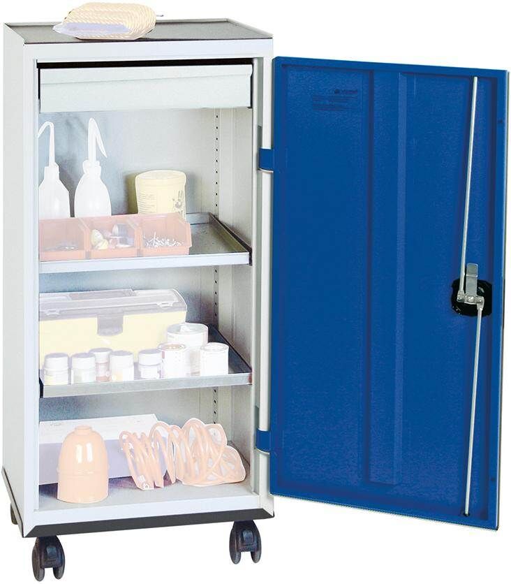 Stumpf Werkzeugschrank S2000 lichtgrau enzianblau 1 Schublade 2 Fachböden Produktbild Stumpf Werkzeugschrank S2000 lichtgrau enzianblau 1 Schublade 2 Fachböden