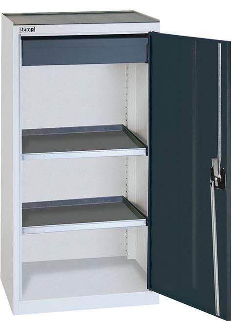 Stumpf Werkzeugschrank S3000 lichtgrau anthrazitgrau 1 Schublade 2 Fachböden Produktbild Stumpf Werkzeugschrank S3000 lichtgrau anthrazitgrau 1 Schublade 2 Fachböden