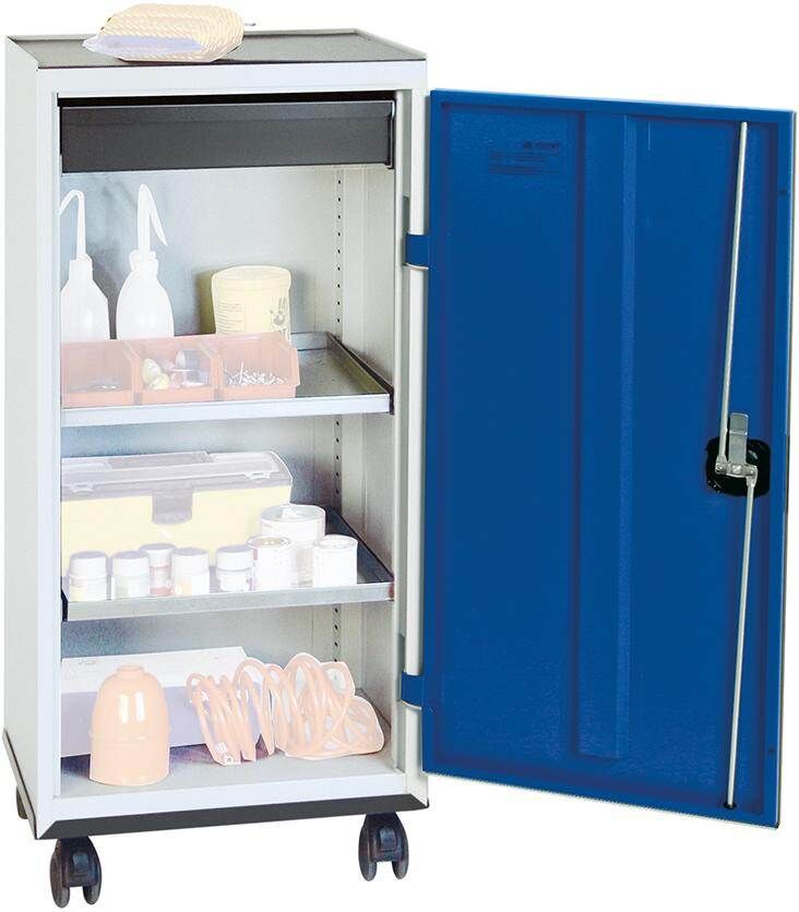 Stumpf Werkzeugschrank S3000 1 Schublade 100mm 2 Fachböden lichtgrau enzianblau Produktbild Stumpf Werkzeugschrank S3000 1 Schublade 100mm 2 Fachböden lichtgrau enzianblau