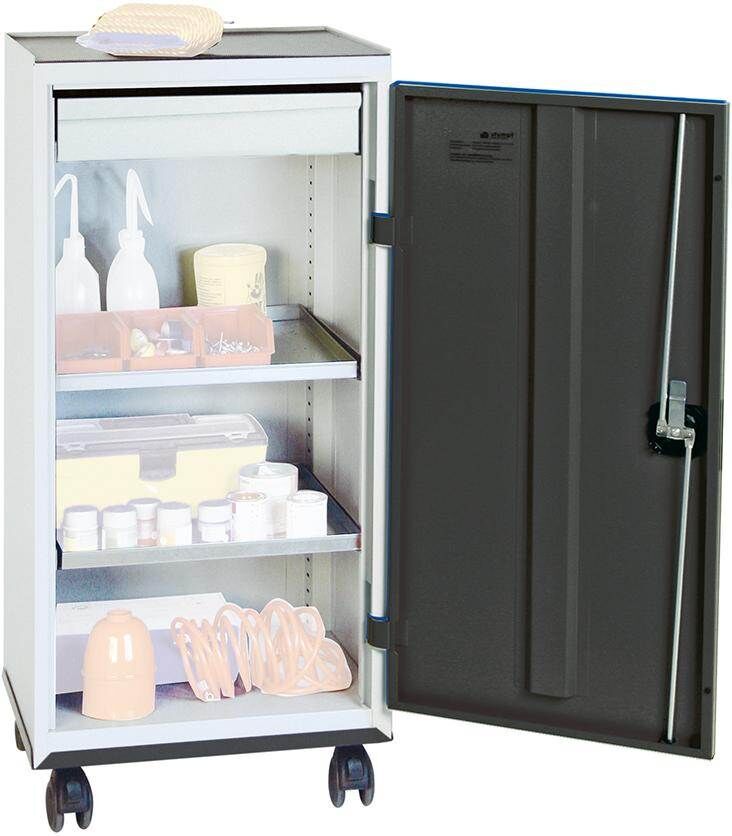 Stumpf Werkzeugschrank S2000 lichtgrau anthrazit 1 Schublade 2 Fachböden fahrbar Produktbild Stumpf Werkzeugschrank S2000 lichtgrau anthrazit 1 Schublade 2 Fachböden fahrbar