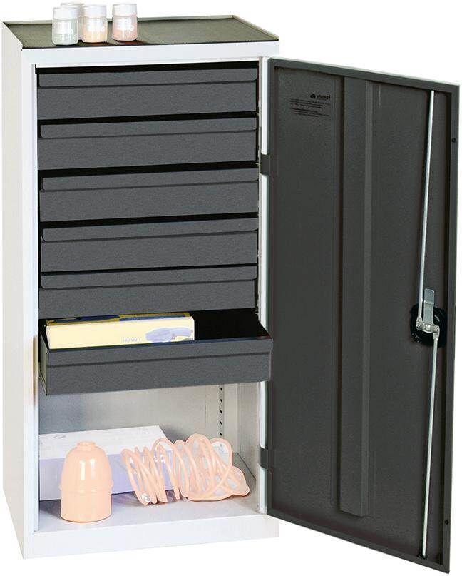 Stumpf Werkzeugschrank S3000 lichtgrau anthrazit 1000x500x500mm 6 Schubladen Produktbild Stumpf Werkzeugschrank S3000 lichtgrau anthrazit 1000x500x500mm 6 Schubladen