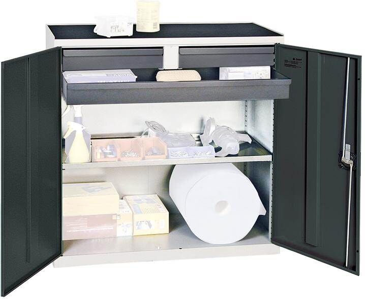 Stumpf Werkzeugschrank S3000 3 Schubladen 1 Fachboden lichtgrau anthrazit Produktbild Stumpf Werkzeugschrank S3000 3 Schubladen 1 Fachboden lichtgrau anthrazit